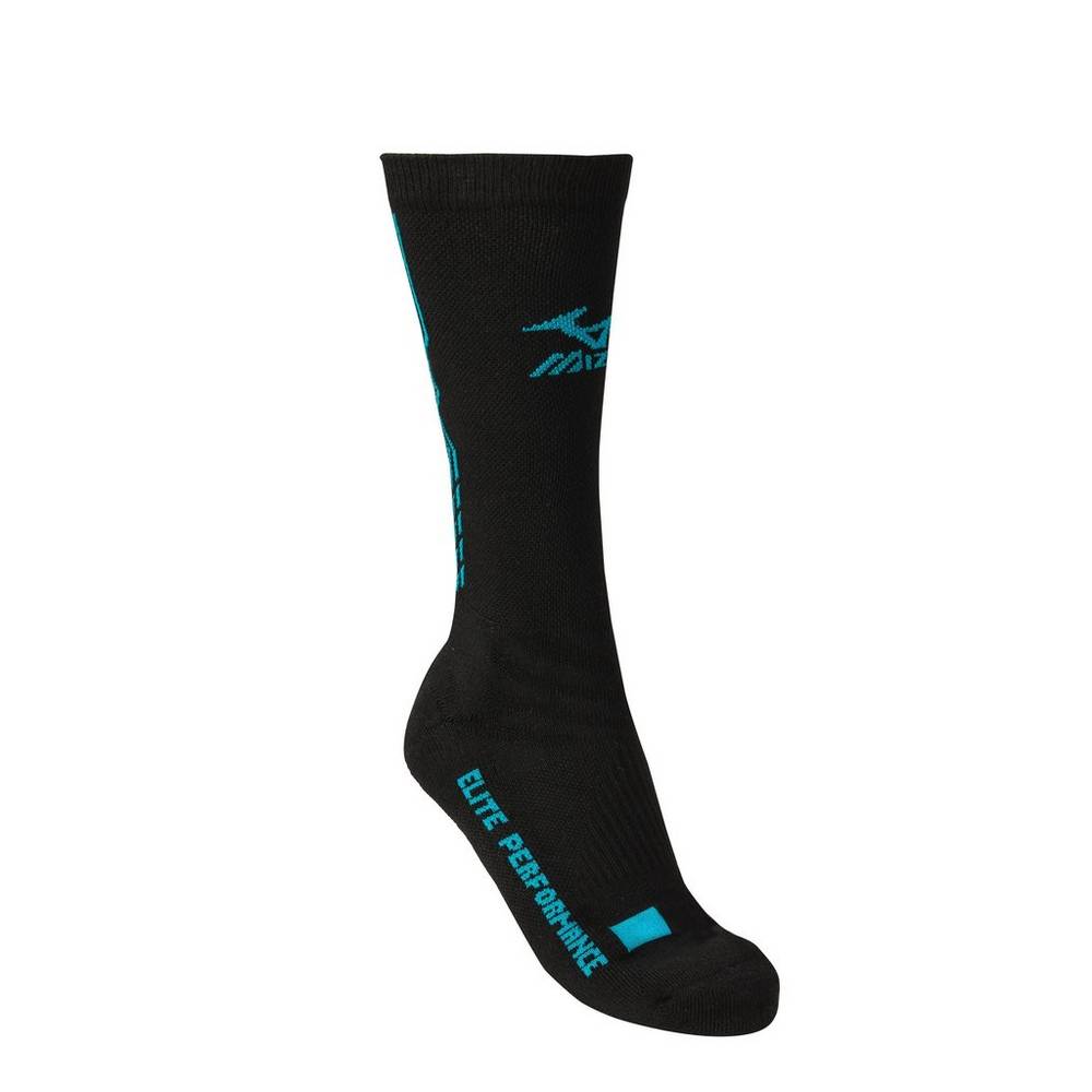 Mens Mizuno Legacy Crew Volleyball Socks Black/Blue Philippines (FCWKNZ082)